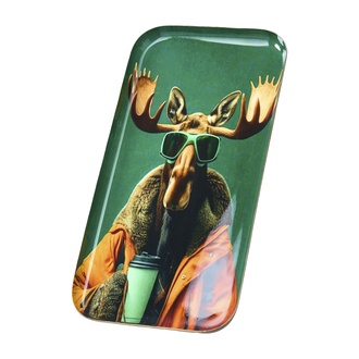 Metall Tablett Cool Elch