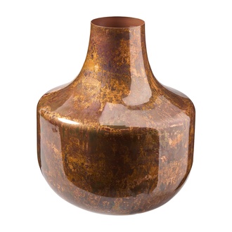 Metall Vase/Bauchig Bangalore