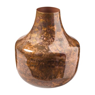 Metall Vase/Bauchig Bangalore