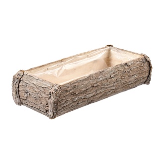 Holz Pflanzkasten Borke