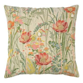 Stoff Kissen Wildblume/Rittersporn