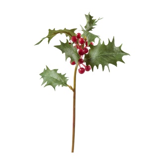 Kunststoff Zweig Ilex/Beeren