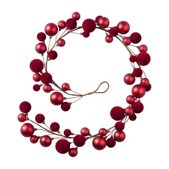 plastic garland Kugelornamente