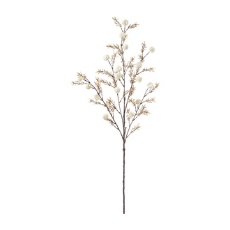 Kunststoff Zweig Mimose/beflockt