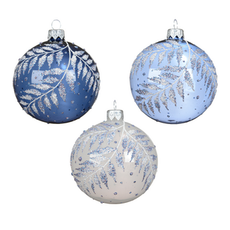Weihnachtskugel Farn