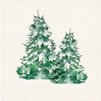 Weihnachtsserviette Tannenbäume