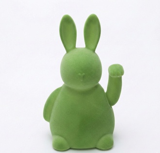 Kunststoff Hase Winky/beflockt