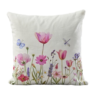 Stoff Kissen Blumenwiese