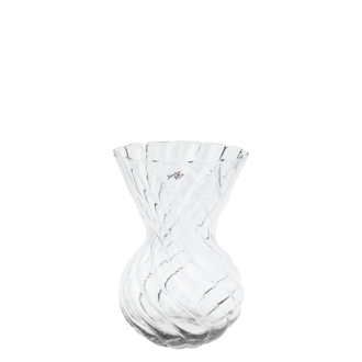 Glas Vase Swirl/bauchig