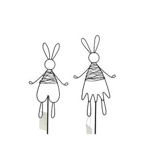 Metall Hase Drahtpullover