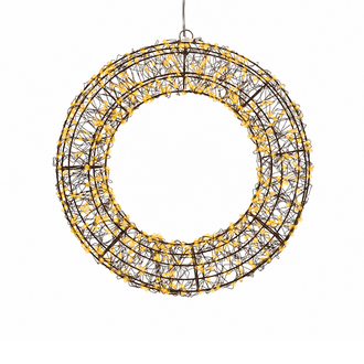 Metall LED Kranz Micro