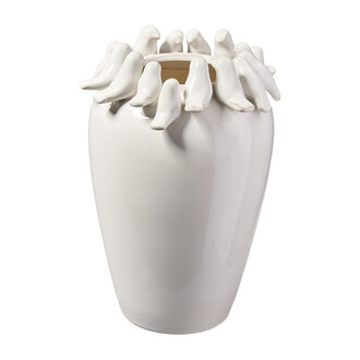Keramik Vase Vögelchen
