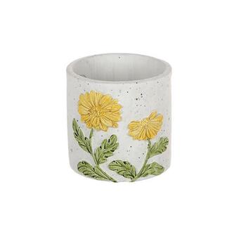 Zement Übertopf Gerbera