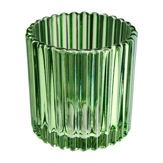 Glas Teelichtbecher Green